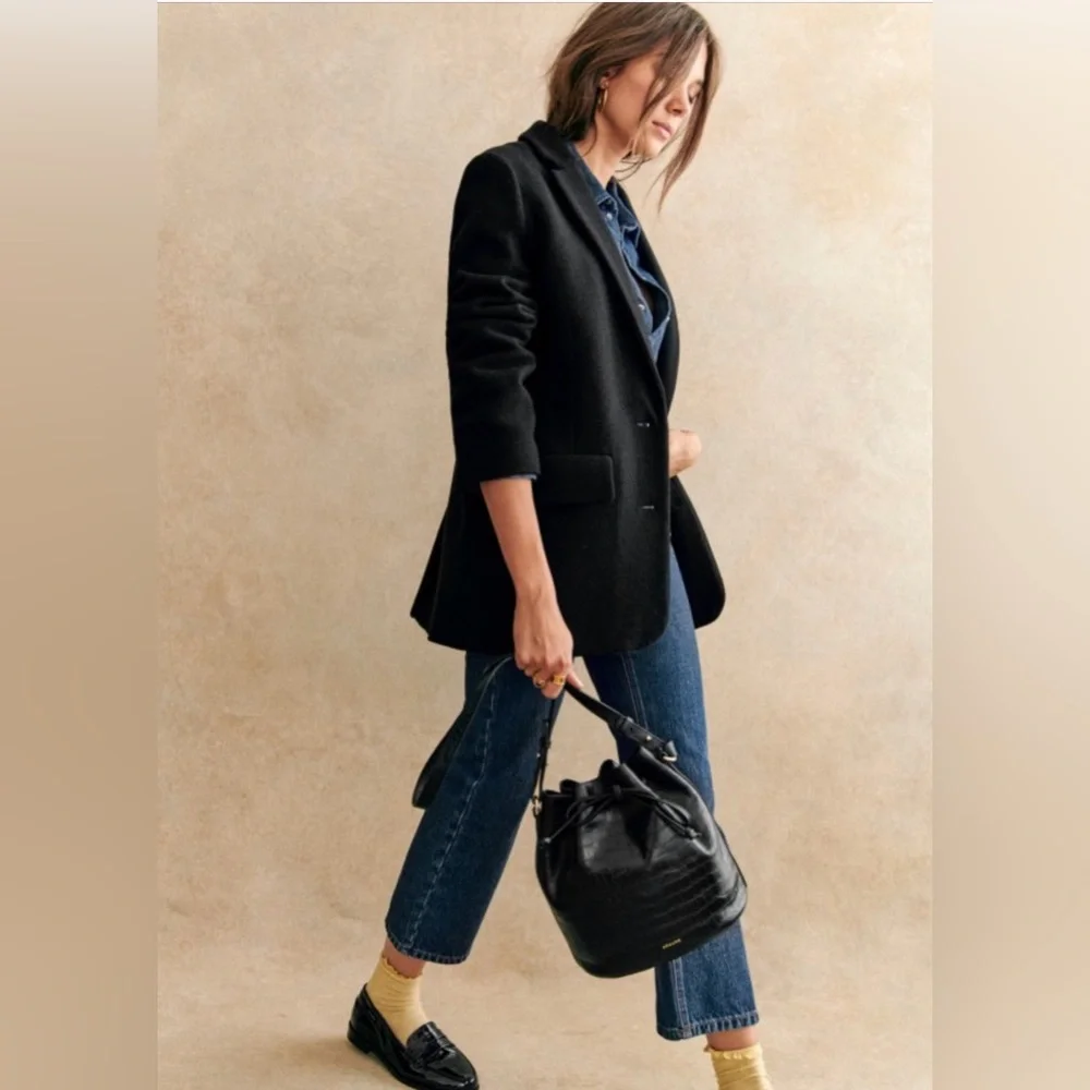 NWT Sezane Ralph Jacket Wool Coat Sézane - Picture 2 of 10